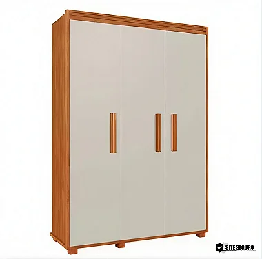 Guarda Roupa Multiuso Belize Solteiro 3 Portas 100% MDF Barreto Lonçarcci