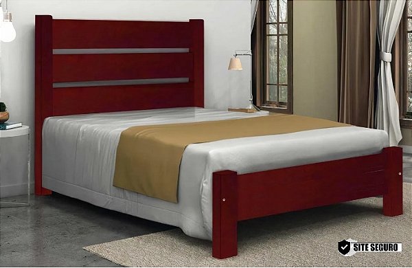 Cama Robust Casal 1,38x1,88 Madeira Maciça São Pedro