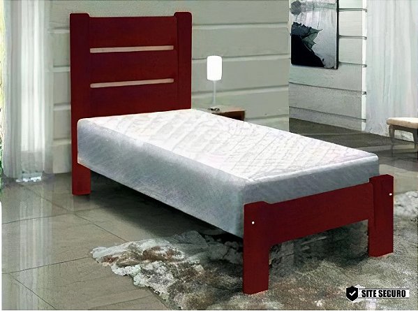 Cama Robust Solteiro 0,88x1,88 Madeira Maciça São Pedro