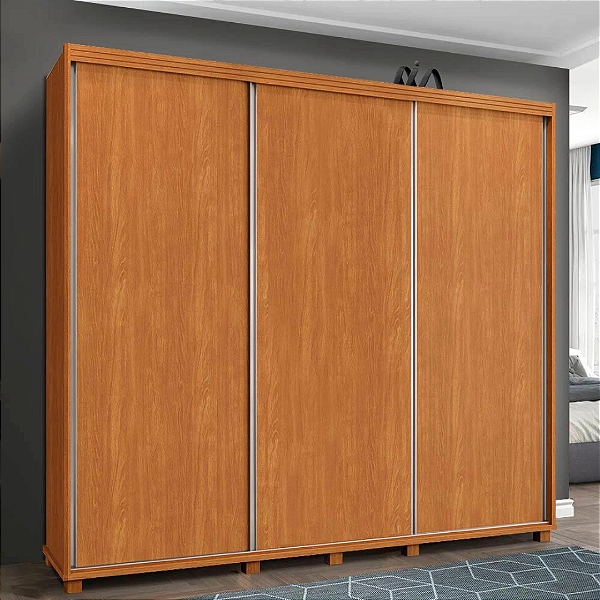 Guarda Roupa Berlin 3 Portas s/Esp 2,55m Barreto Lonçarcci