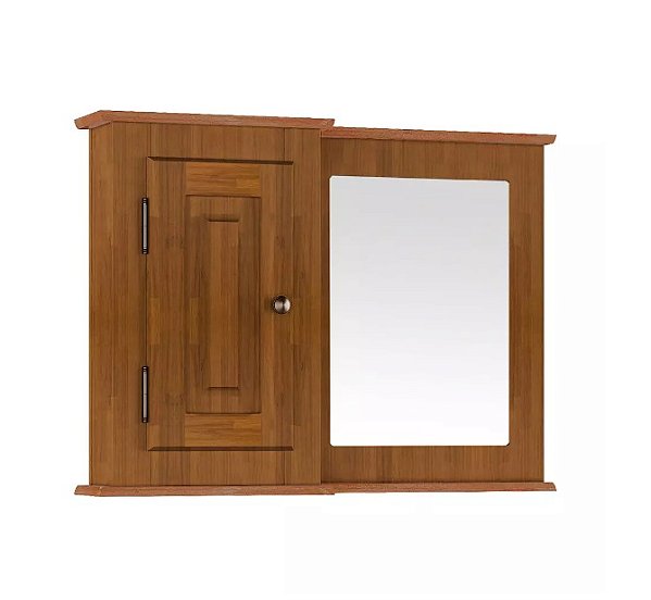 Aéreo para Balcão de Banheiro 97cm com 1 Porta e Espelho 3059-97 Linz