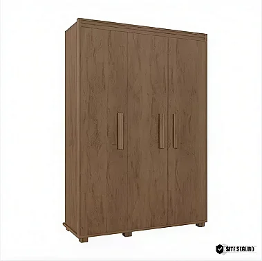 Guarda Roupa Multiuso Belize Solteiro 3 Portas 100% MDF Barreto Lonçarcci