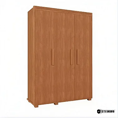 Guarda Roupa Multiuso Belize Solteiro 3 Portas 100% MDF Barreto Lonçarcci