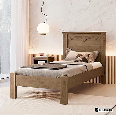 Cama Solteiro Amsterdã 100% MDF Barreto Lonçarcci