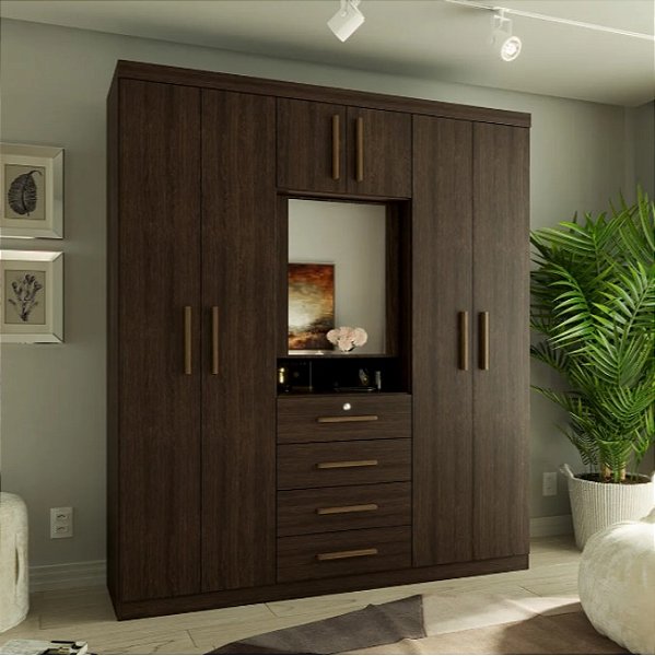 Guarda Roupa Advantage 7P 4G c/Espelho 1217 Batrol
