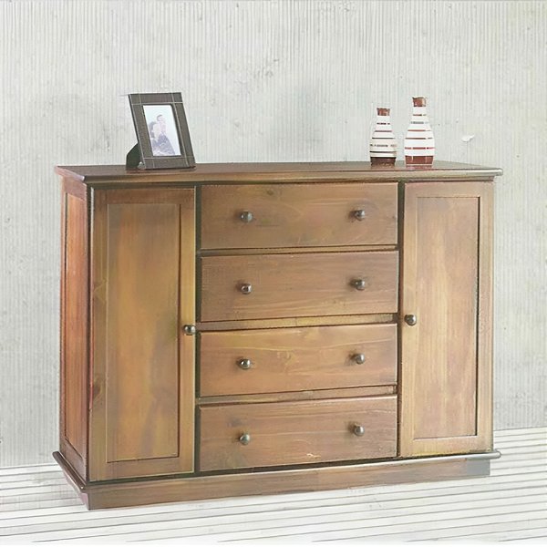 COMODA BH 4 GAVETAS 2 PORTAS REF: 58