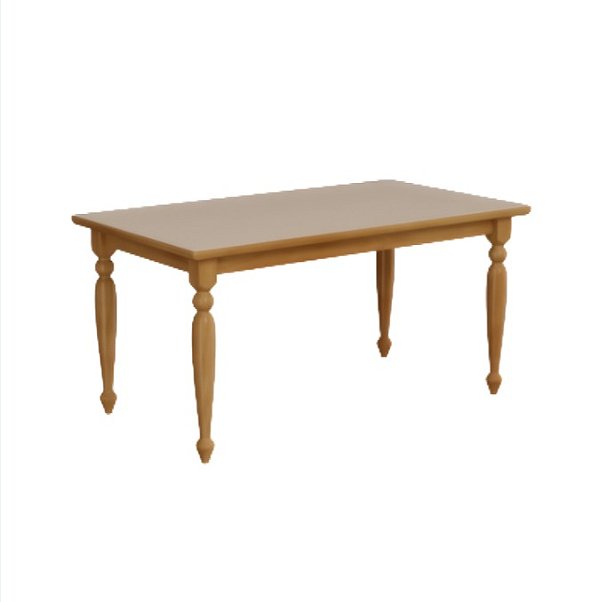 MESA HELENA 1,80 C/VIDRO FLAMINGO