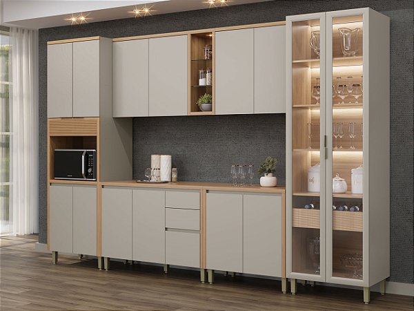 Cozinha Allure Modulada 100% MDF. Linea Brasil