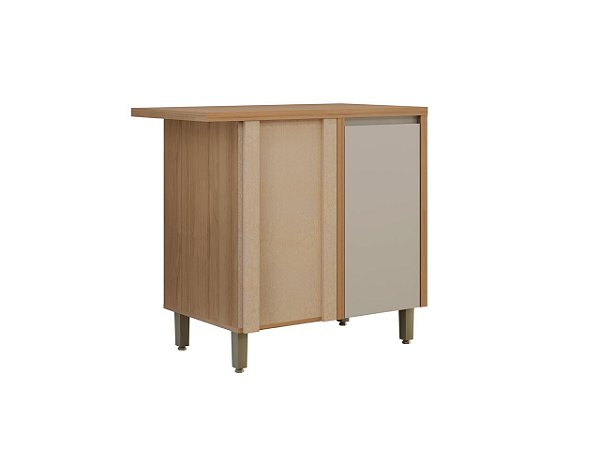 Modulo Balcão de Canto 93cm 100% MDF Allure Linea Brasil