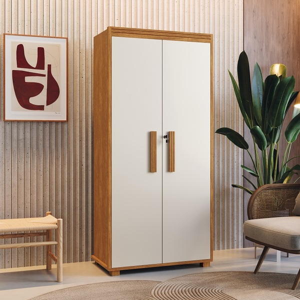 Multiuso Atenas Barreto 100% MDF Nature/Off-White Barreto Lonçarcci