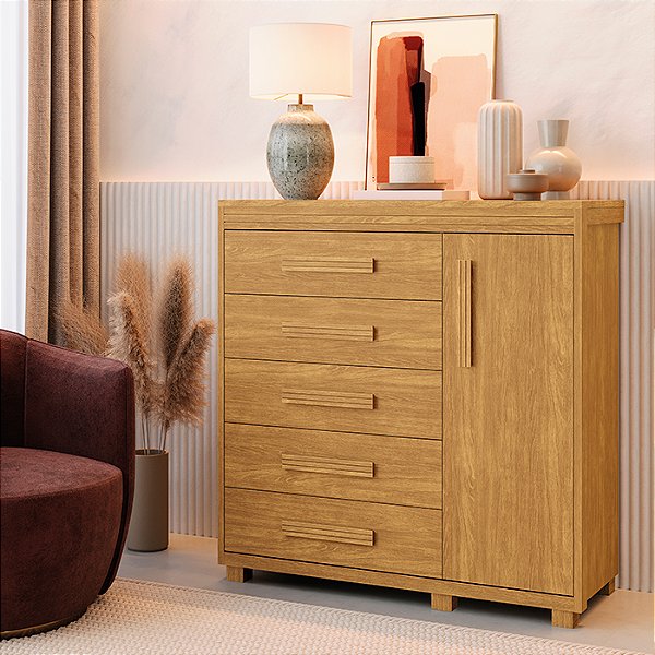 Cômoda Londres 100% MDF Cinamomo Barreto Lonçarcci