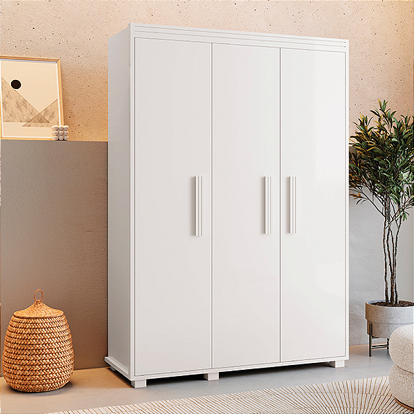 0019.01 BARRETO MULTIUSO BELIZE 3 PORTAS BRANCO