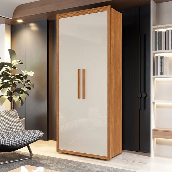 0020.05 BARRETO MULTIUSO DUBLIN 2 PORTAS NATURE/OFF WHITE