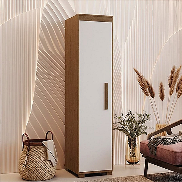 0022.03 BARRETO MULTIUSO MALTA 1 PORTA LEGNO/OFF WHITE