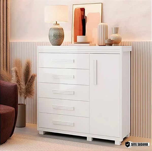 0027.01 BARRETO COMODA LONDRES 5G 1P BRANCA