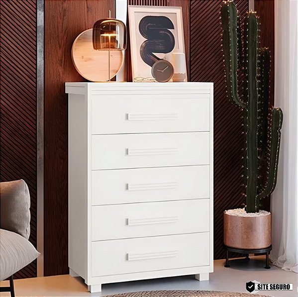 0028.01 BARRETO COMODA PARIS 5G BRANCA