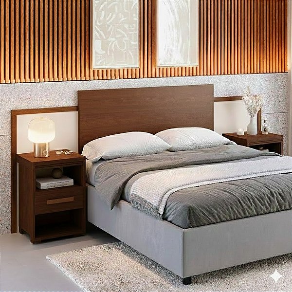 0029.03 BARRETO CABECEIRA DINAMARCA 140/160 LEGNO/OFF WHITE