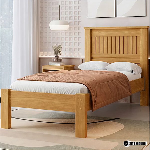 0011.06 BARRETO CAMA SOLTEIRO MONACO CINAMOMO