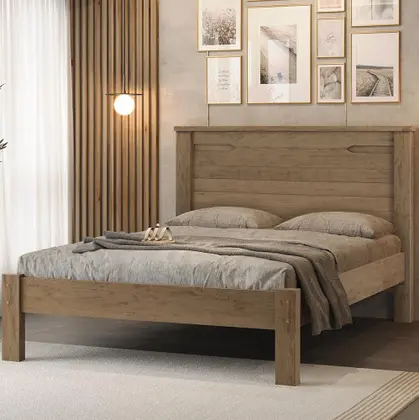 0012.02 BARRETO CAMA CASAL ROMA LEGNO