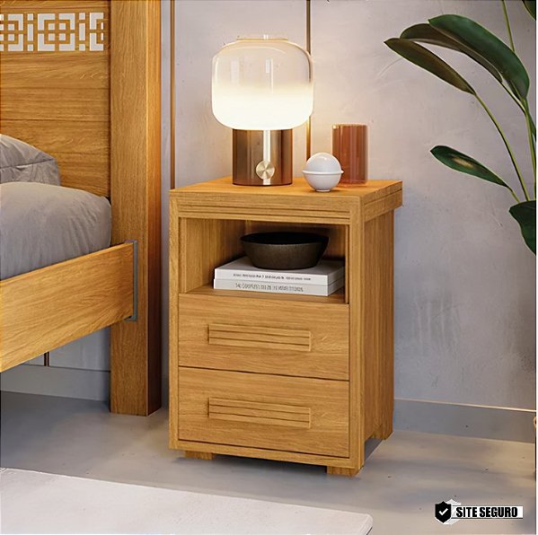 0018.06 BARRETO CRIADO TOQUIO 2 GAVETAS CINAMOMO