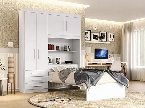 1214.44 BATROL GRPA 4P 3G C/ CAMA BAU ADVANTAGE BRANCO