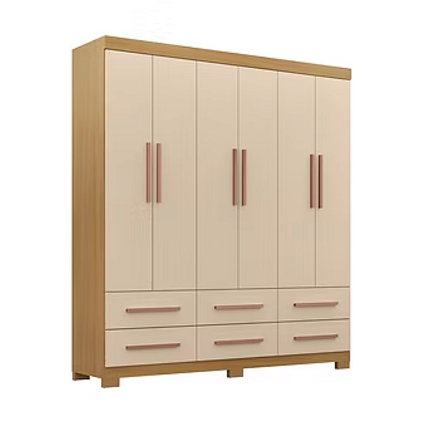 14431.390 INCORPLAC ROUPEIRO 6P 6G 1800 CARVALHO AMERICANO / OFF WHITE