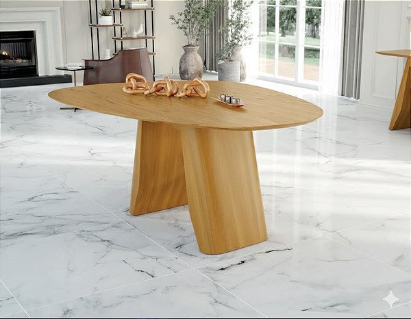 57126 FLAMINGO MESA NATALIA ORGANICA AMENDOA TAMPO LAMINADO CINAMOMO 78X130X180