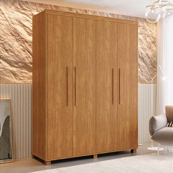 0005.06 BARRETO ROUPEIRO VIENA 4 PORTAS CINAMOMO