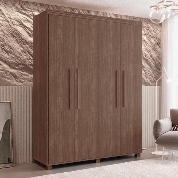 0005.02 BARRETO ROUPEIRO VIENA 4 PORTAS LEGNO