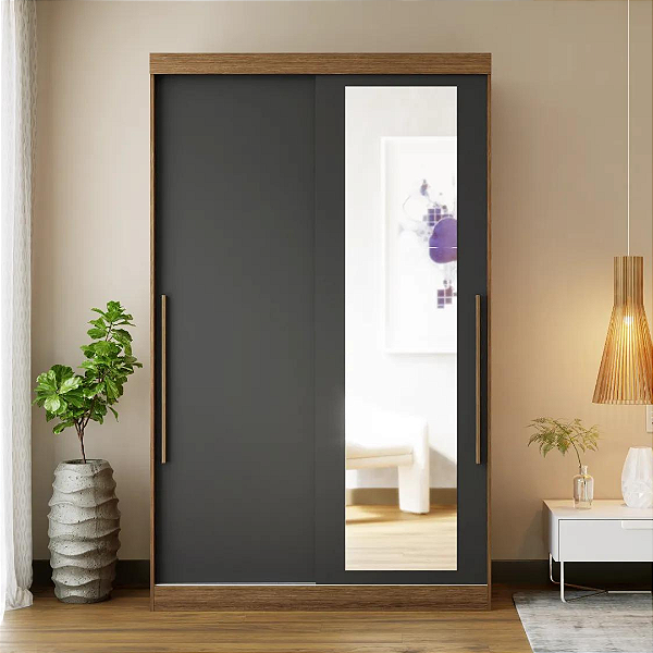 1230.16 BATROL GRPA 2P 2G GÊNOVA PLUS C ESPELHO GRAFITE/IPE WOOD