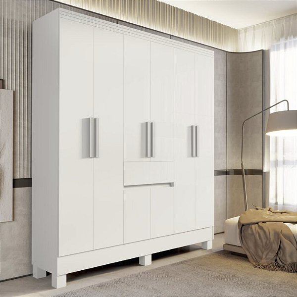 0037.01 BARRETO ROUPEIRO SANTIAGO 6P BRANCO