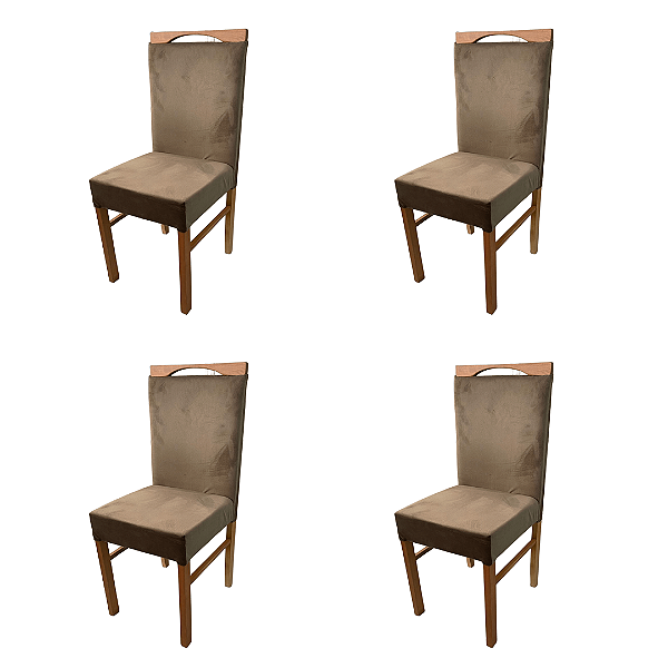 KIT 4 CADEIRAS AVULSAS SOFIA FLAMINGO TEC 105