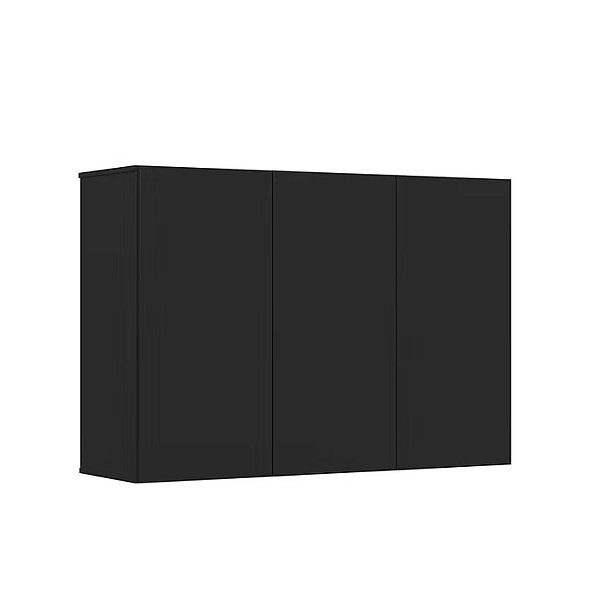 1820 EJ ARMARIO 3 PORTAS PRETO 1030X378X120
