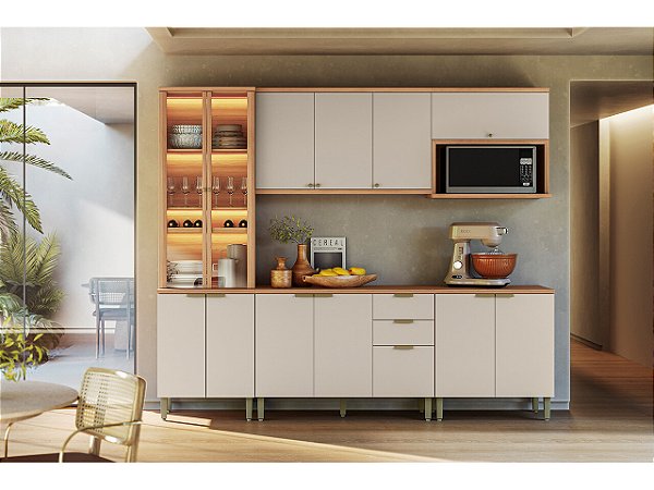 Cozinha Selene Modulada 100% MDF. Linea Brasil