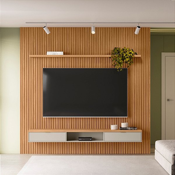 810010156 LINEA PAINEL RIPADO MODULAR 2,6 (2500MM)+NICHO 2,2+PRATELEIRA 2,2 250X258X36