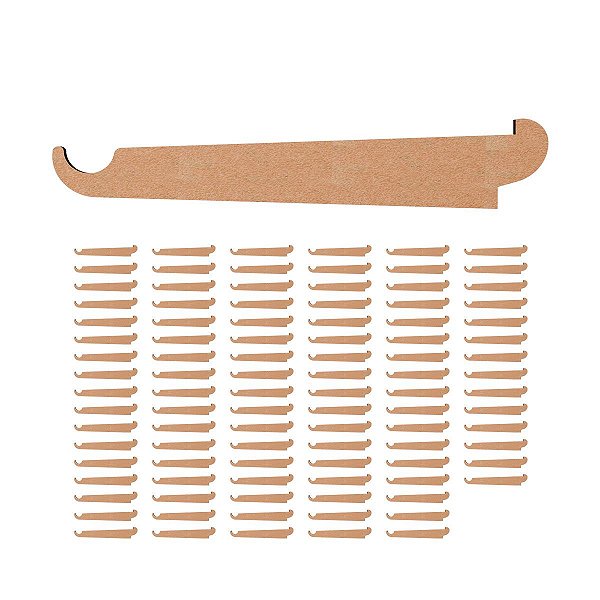 Kit 100 Ganchos de mdf 3mm para óculos G8