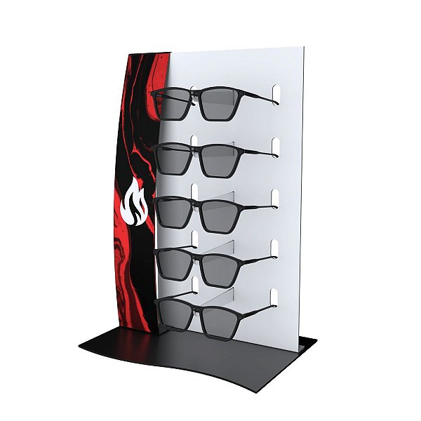 Expositor de vitrine para 5 óculos ME263 QM personalizado