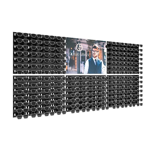 Expositor de parede para 140 óculos ME318 personalizado