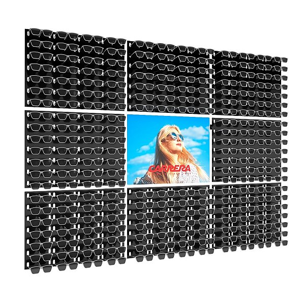 Expositor de parede para 224 óculos ME320 personalizado