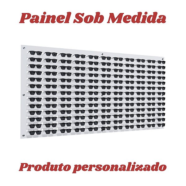 Painel de parede para óculos sob medida - Horizontal PSM1
