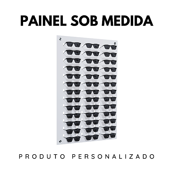 Painel de parede sob medida para óculos - Vertical PSM2