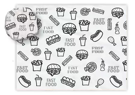 Papel  Acoplado FastFood Embalabem 32x44 Com 400 Unidades
