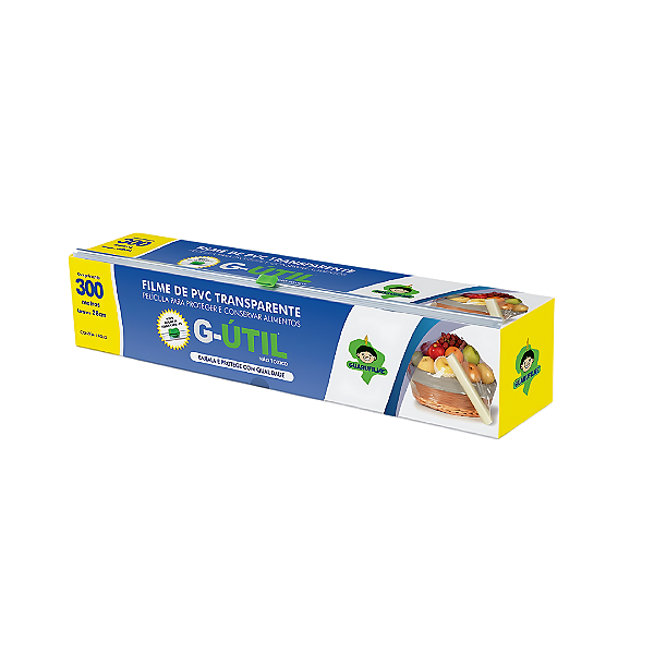 Filme PVC com Trilho Cortante 38 x 300 Metros Guarufilme