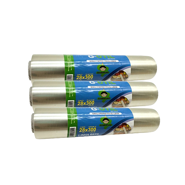 Filme De Pvc Guarufilm Refil 28x300 Metros