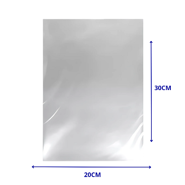 Saco Plástico Transparente PP 20x30 Com 1kg