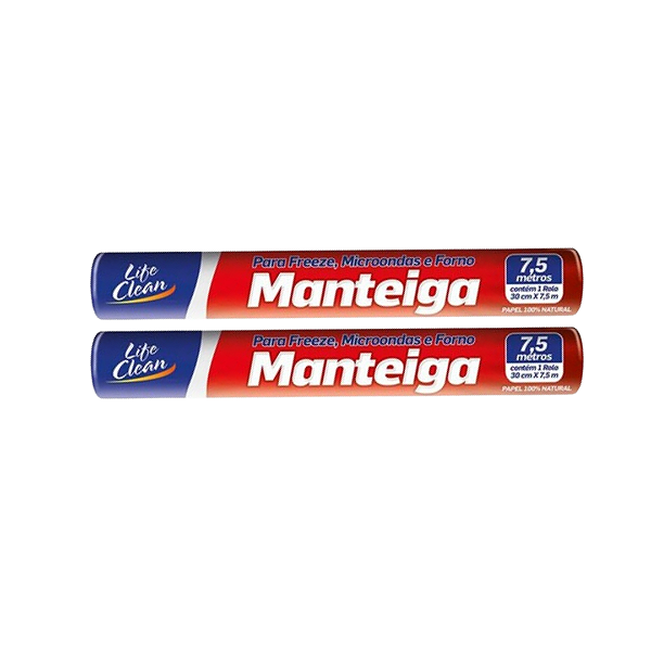 Rolo de Papel Manteiga 30x7,5 Life Clean 1 Unidade