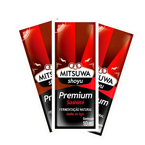 Molho Shoyu Premium Mitsuwa Sache 8ml com 250 unidades