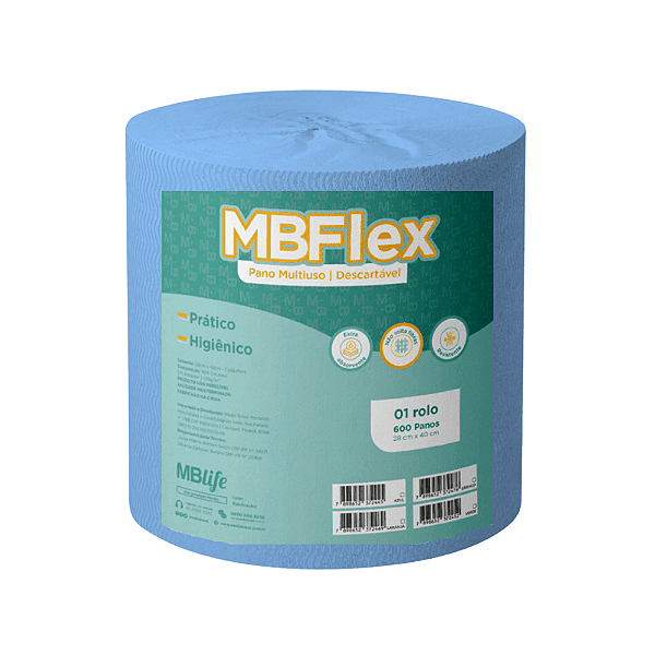 Pano Multiuso Medix  Azul  28X40 C/ 600 Un