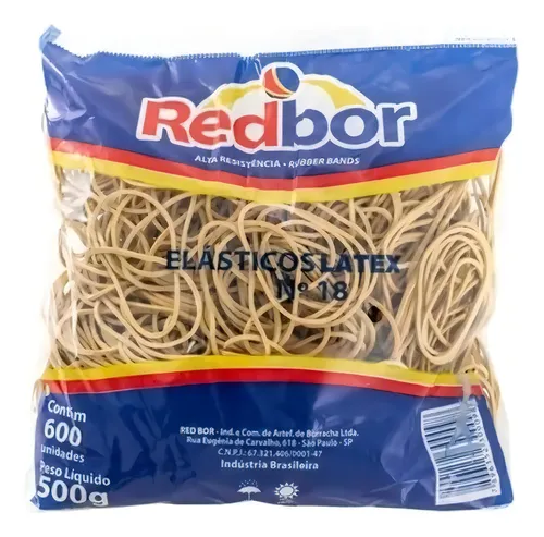 ELASTICO LATEX RED BOR N.18  500G