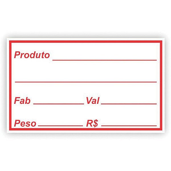 Etiqueta Adesiva Validade/Fabricação Grespan 100un Pct. c/5 rolos
